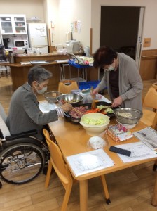 昼食作り　写真